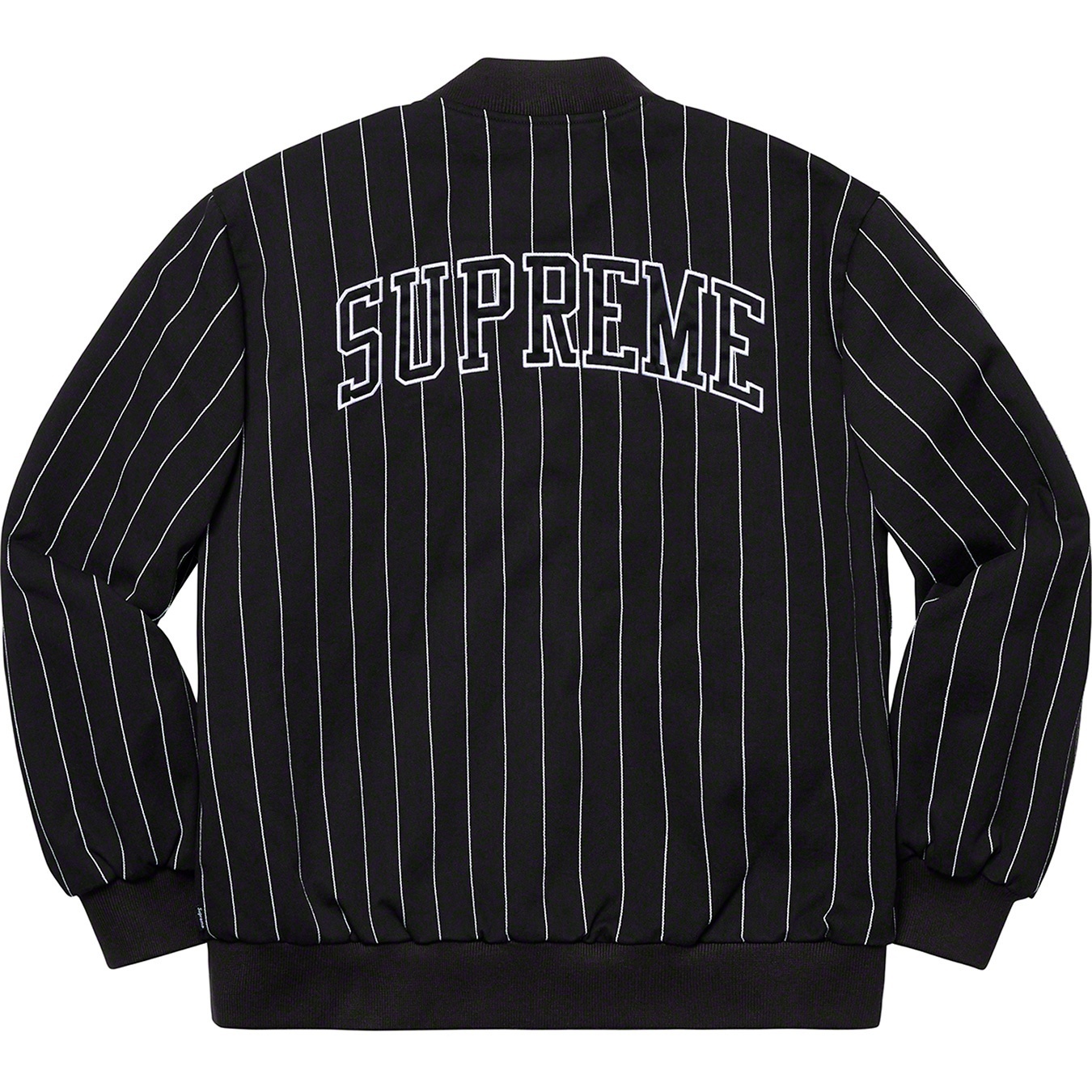 Pinstripe Varsity Jacket view 2